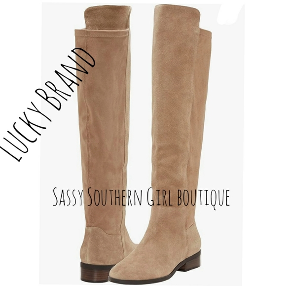 Lucky Brand Shoes - 🆕⭐ Lucky Brand suede leather over knee boots